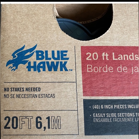 TWO (40ft) for $45 OR 1 at set price- BLUE HAWK Landscape Edging Sections 20ft - Picture 8 of 11